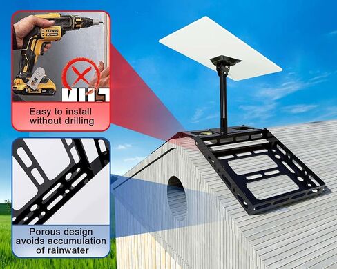 Adjustable Starlink Gen 3 Roof Mount, Starlink Mounting Kit Gen 3 with 0-30° Adjustable Starlink Gen 3 Pipe Adapter for Starlink Internet Kit Satellite, Stainless Steel Starlink Pole Mount in Saudi Arabia