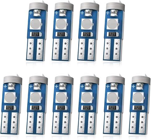 10 قطع من مصابيح لوحة القيادة LED للسيارة، لمبة T5 LED، 3030 3SMD مجموعة شرائح فائقة السطوع لاستبدال لوحة أجهزة قياس لوحة أجهزة القياس الخاصة بالسيارة (أزرق) in Kuwait