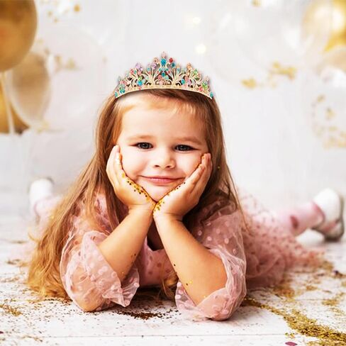 Tiaras for Girls Princess Crown Headband Birthday Queen Rhinestone Shiny Silver Tiara Princess Decoration for Party, Birthday, Halloween, Photo, Gift, Christmas in Saudi Arabia