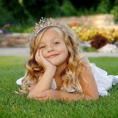 Tiaras for Girls Princess Crown Headband Birthday Queen Rhinestone Shiny Silver Tiara Princess Decoration for Party, Birthday, Halloween, Photo, Gift, Christmas in Saudi Arabia