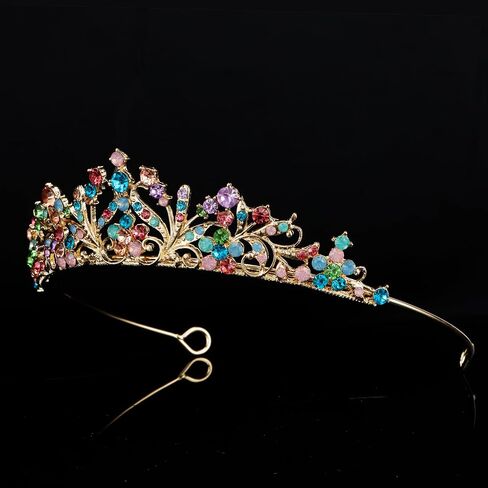 Tiaras for Girls Princess Crown Headband Birthday Queen Rhinestone Shiny Silver Tiara Princess Decoration for Party, Birthday, Halloween, Photo, Gift, Christmas in Saudi Arabia