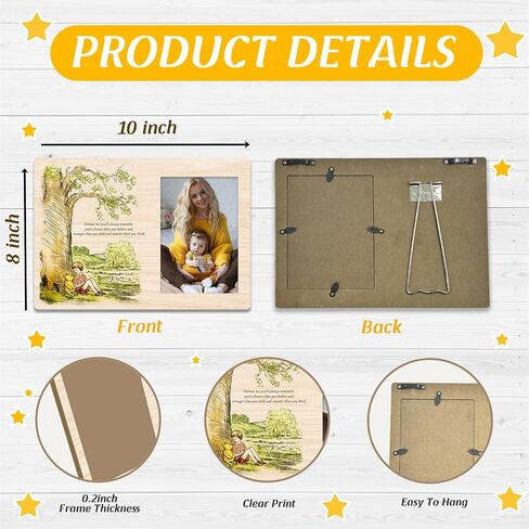 Gifts for Mommy to be-the Pooh Winnie Gifts for Women, Best Friend Picture Frame, Pooh Bear Quote Picture Frame, Farewell Gifts for Women Men Best Friend, Memorial Gifts in Saudi Arabia