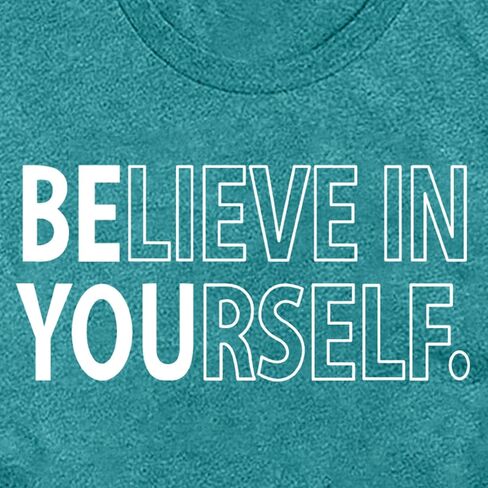 MAIHUN Inspirational Shirt for Women Believe in Yourself Tshirt Motivational Proud Tee Top in Saudi Arabia