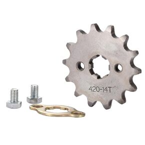 GOOFIT Motorcycle 420-14T 17mm Engine Front Sprocket Replacement for 50cc 70cc 110cc 125cc 140cc 160cc Dirt Pit Bike Mini Bike ATV 4 Wheeler Motorcycle