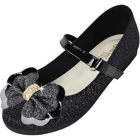 Girls Dress Shoes Mary Jane Shoes Low Heel Ballerina Flats Wedding Party School Shoes for Little/Big Kids