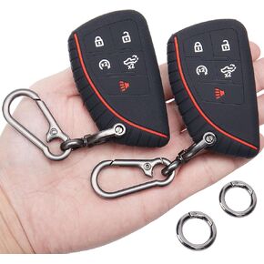 Car Key Fob Cover for 2022 2023 2024 Chevy Silverado 1500 GMC Sierra 1500, 2024 Silverado Sierra 2500HD 3500HD, Silicone