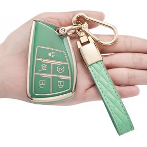 Key Fob Cover for Chevy,Soft TPU Key Case Shell Compatible with 2021 2022 2023 Chevy Suburban Silverado Tahoe GMC Yukon Sierra 1500 Buick Key Shell Accessories
