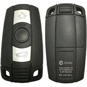 Replacement Key Fob Case Shell for BMW 1 3 5 6 7 Series E90 E92 E93 Keyless Entry Remote Car Key Fob Cover Casing with Uncut Blade Blank