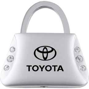 Au-Tomotive Gold, INC Clear Crystals Purse Shape Key Chain