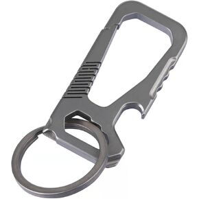 Titanium Key Chain, Keychain with Bottle Opener, Carabiner Car Key Chains for Men and Women