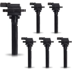 ENA Set of 6 Ignition Coil Pack Compatible with Chevrolet Suzuki 2001-2004 Tracker, 1999 2000 2001 2002 2003 2004 2005 Grand Vitara, 2002-2004 XL-7 2.5L 2.7L V6 Replacement for UF237 88921380