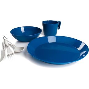 GSI Outdoors Cascadian 1-Person Table Set – Sage, Eco-Friendly, Includes Mesh Bag
