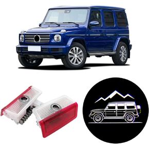 2 Pcs Car Door Lights Logo Ghost Shadow Welcome Puddle Projection Light Compatible for G-Class Accessories G-Class G500 G550 G63 W463A/W464 2019-present