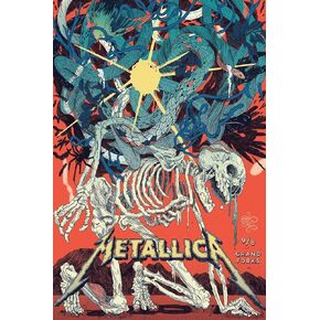 اشترِ الفن بسعر أقل ملصق فني مرخص رسميًا من Metallica Grand Forks Skeleton Crawl مقاس 24 × 36 بوصة - طباعة زخرفية - ورق ملصق - جاهز للتأطير in Kuwait