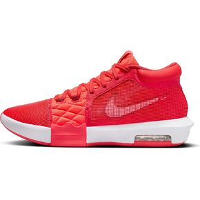 NIKE LeBron Witness 8 Basketball Shoes (FB2239-600, Light Crimson/Bright Crimson/Gym Red/White) Size 10