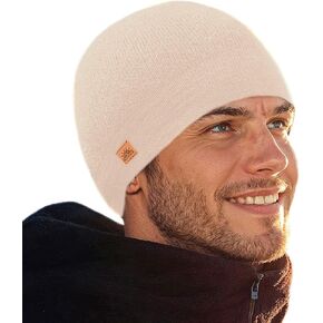 NOVICA Alpaca Blend Knit hat, 'Ecru Minds' Beige