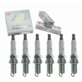 6 pc NGK Laser Iridium Spark Plugs compatible with Nissan Frontier 4.0L V6 2007-2019