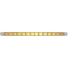 United Pacific 38948B 14 Amber LED 12" Turn Signal Light Bar, 12V Compatible – One Unit