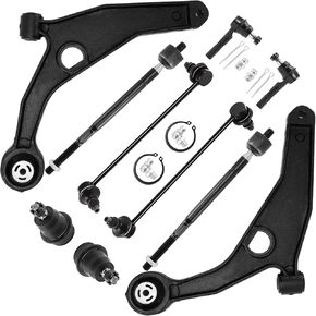 ‎Psrorkeu 10PCS Front Lower Control Arm Ball Joint Sway Bar Outer Inner Tie Rod Suspension Kit For Chrysler 200 / Sebring 2007-2014 for Dodge Avenger 2008-2014 K641333 K641334