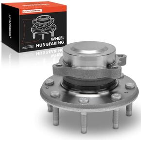 A-Premium Front Wheel Bearing and Hub Assembly with 8-Lug Compatible with Chevrolet Silverado 2500 HD, Silverado 3500 HD & GMC Sierra 2500 HD, Sierra 3500 HD, 2020 2021 2022 2023, RWD