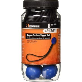 Keeper - 12" Canopy Bungee Cords With Toggle Balls, 8 Count (Pack of 1)