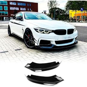 Carbon Fiber Front Bumper Splitters Lip for BMW 4 Series F32 F33 F36 M Sport 420i 428i 435i 440i 2014-2018 Bumper Lip Spoiler Chin Splitter Fog Lamp Trim(Non M & Standard Bumper)