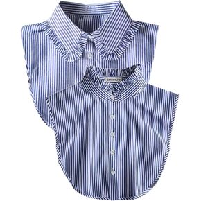 GUZOSJO 2 Pieces Fake Collar Detachable Dickey Collar Half Shirts Blouse False Collar Top for Women Girls Outfits