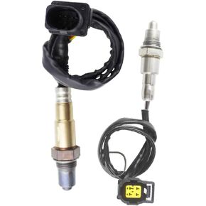 2PCS Oxygen O2 Sensor 1 & 2 for 2015-2018 Mercedes-Benz C300 C300e E300 2.0L Upstream + Downstream