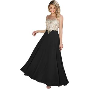 فساتين حفلة موسيقية نسائية من MisShow مزينة بالدانتيل مع رقبة شفافة ماسية وفساتين سهرة رسمية طويلة من الشيفون in Kuwait