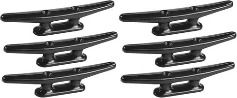 MIZUGIWA Nylon Boat Cleat,4 inch Black Boat Dock Cleats,Kayak Cleats for Marine,Deck,Boats,Nautical Decor,Pack of 8 in Saudi Arabia