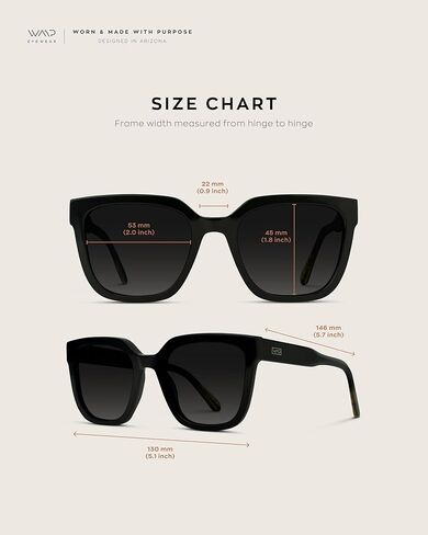 WearMe Pro Square Oversize Polarized Sunglasses for Women in Kuwait