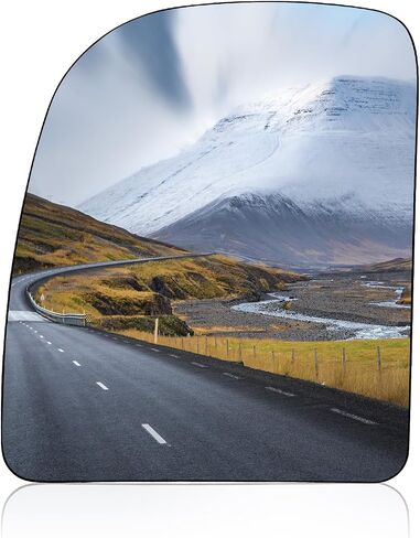 BDFHYK Passenger Right Side Upper Mirror Glass Compatible With F-250 350 450 550, Econoline, Excursion, E-Series Side View Exterior Mirror(Right Upper) in Saudi Arabia