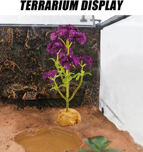 Woyrise Reptile Plants Succulent, Artificial Desert Plant for Terrarium Decor, Bearded Dragon Tank Accessories fit Gecko Lizard Chameleon Ball Python Snake - Sedum Palmeri in Saudi Arabia