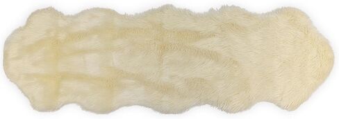 Nouvelle Legende® Faux Fur Sheepskin Premium Rug Duo (23 in. X 73 in.) White in Saudi Arabia