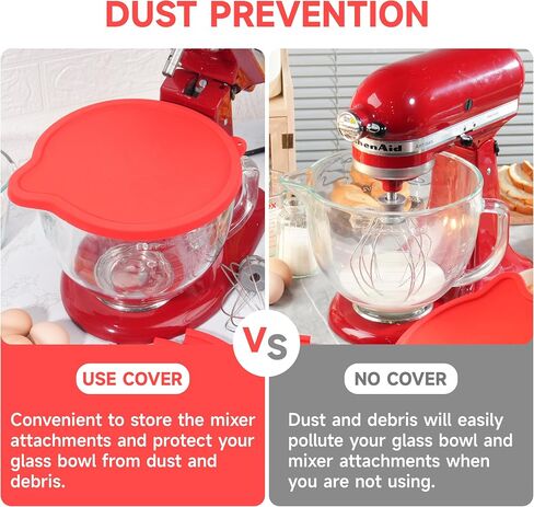 3 Pack Silicone Covers for KitchenAid Tilt-Head Stand Mixer 4.5-5 Quart Stainless Steel Mixer Bowls, KitchenAid Mixer Attachments, Dishwasher Freezer Microwave Safe (Bowl NOT included) in Saudi Arabia