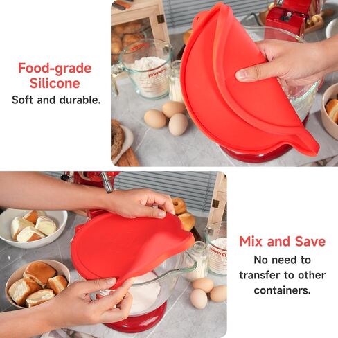 3 Pack Silicone Covers for KitchenAid Tilt-Head Stand Mixer 4.5-5 Quart Stainless Steel Mixer Bowls, KitchenAid Mixer Attachments, Dishwasher Freezer Microwave Safe (Bowl NOT included) in Saudi Arabia