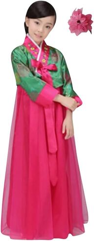Korean Girls Kids Children Hanbok Costume Dress Outfit Set in Saudi Arabia