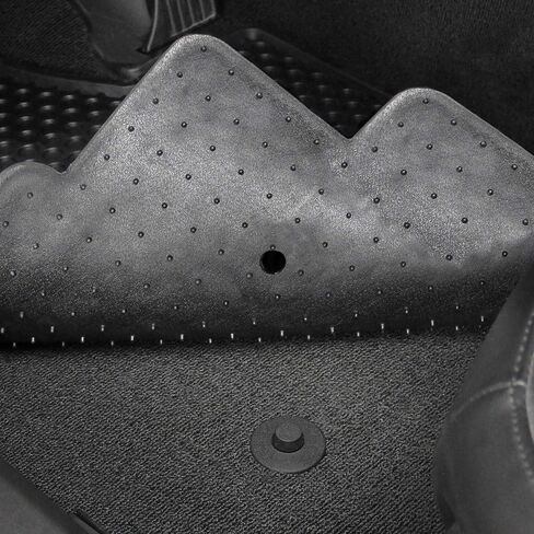 Lloyd Mats Heavy Duty Signature Rubber All Weather Floor Mats for Corvette C6 2005-2007.5 (Post Fastener) (2PC - Fronts, Black) in Kuwait