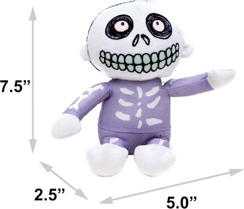 Buckle-Down Disney Squeaky Plush Dog Toy for Large, Medium & Small Dogs, The Nightmare Before Christmas Lock Full Body Pose, 3.5" x 4.5" in Saudi Arabia