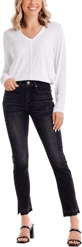 Mud Pie Women's Nico Release Hem Jeans in Kuwait