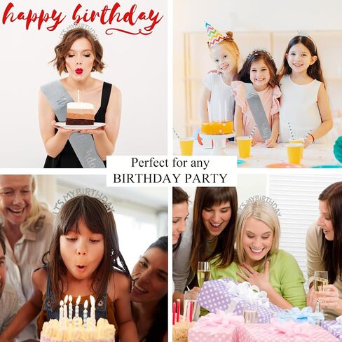 Cute Birthday Headband for Women IT'S MY BIRTHDAY Headband & BIRTHDAY GIRL Sash Birthday Sash for Girls in Saudi Arabia