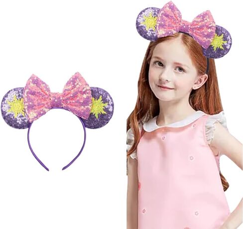 Minnie Birthday Decorations Mickey Mouse Ears Party Decorations Mouse Ears for Women Belle Costume Adult Women in Saudi Arabia