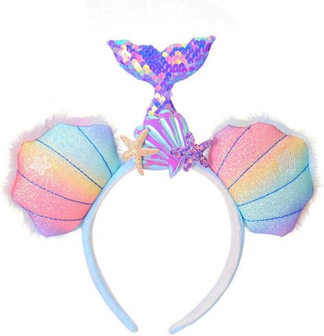 Minnie Birthday Decorations Mickey Mouse Ears Party Decorations Mouse Ears for Women Belle Costume Adult Women in Saudi Arabia