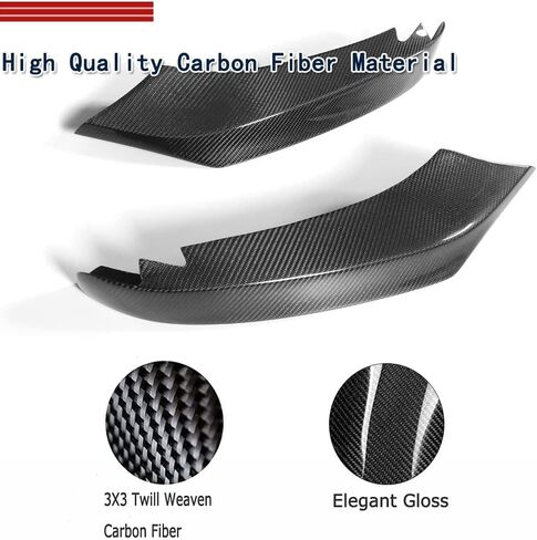 شفة ممتص الصدمات الأمامي من ألياف الكربون لسيارة BMW 4 Series F32 F33 F36 M Sport 420i 428i 435i 440i 2014-2018 مصد شفة مصد للذقن مقسم مصباح الضباب (غير M ومصد قياسي) in Kuwait