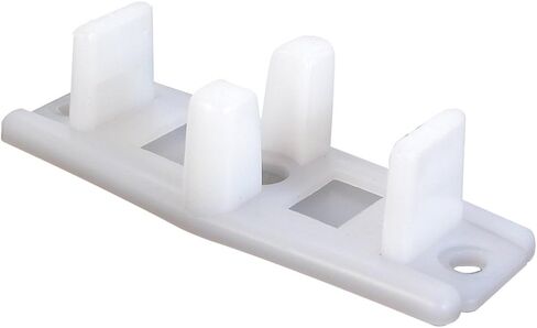 Prime-Line N 6559 White Plastic, Sliding Panel Door Bottom Guides (Single Pack) in Saudi Arabia
