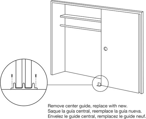 Prime-Line N 6559 White Plastic, Sliding Panel Door Bottom Guides (Single Pack) in Saudi Arabia