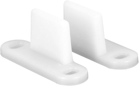 Prime-Line N 6559 White Plastic, Sliding Panel Door Bottom Guides (Single Pack) in Saudi Arabia