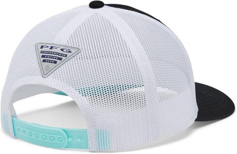 Columbia Unisex PFG Fish Flag Mesh Snap Back, Black/Dark Stone, One Size in Saudi Arabia