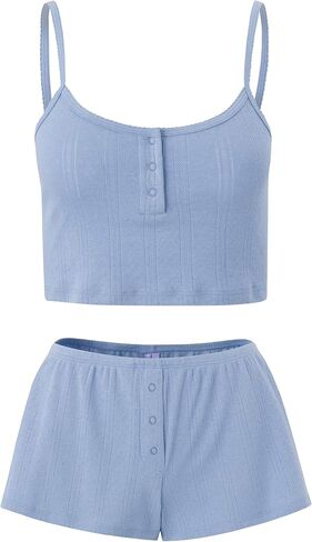 فلورانس باي ميلز مجموعة قصيرة وقميص نسائي Cozy Crush Sweet بدون أكمام in Kuwait