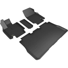 3D MAXpider Custom Fit Kagu Floor Mat (Black) Compatible with Tesla Cybertruck 2024 -R1 R2